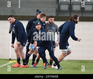 Riccarton, Edinburgh, Schottland, Großbritannien. Feb., 20. Guinness Six Nations Match gegen Italien. Scotland Hamish Watson (Edinburgh Rugby) Credit: Eric mccowat/Alamy Live News Stockfoto