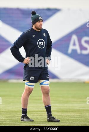 Riccarton, Edinburgh, Schottland, Großbritannien. Feb., 20. Guinness Six Nations Match gegen Italien. Schottland Nick Haining Edinburgh Rugby Credit: Eric mccowat/Alamy Live News Stockfoto