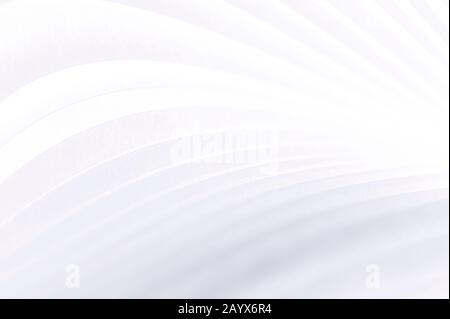 Weißer Stoffhintergrund abstrakt mit weichen Wellen Stockfoto