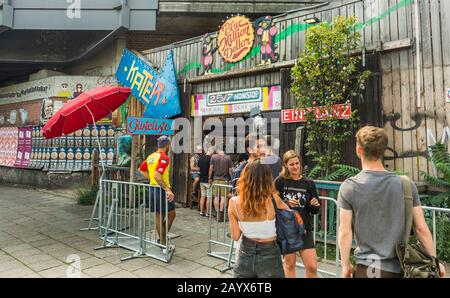 Kater blau, Verein im holzmarkt-gebiet, alternativer Kulturort Stockfoto