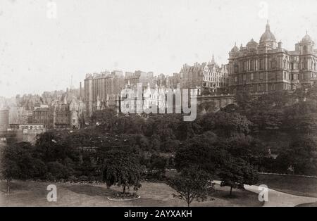 Edinburgh, Schottland im späten 19. Jahrhundert. Stockfoto