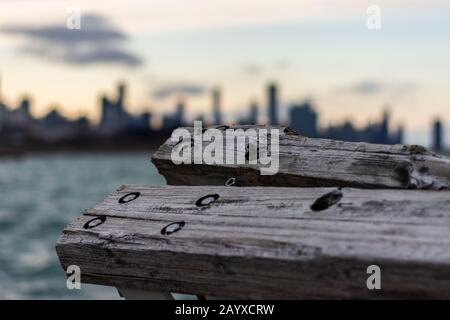 Holzblick Stockfoto