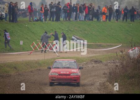 Sveta Nedjelja, Kroatien - 24. November 2019. 10. Rally Show Santa Domenica. Stockfoto
