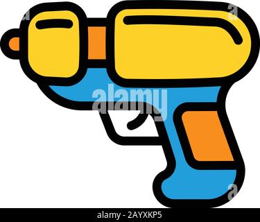 Wasser blaster Symbol. Umriss Wasser blaster Vektor Symbol für Web Design auf weißem Hintergrund Stock Vektor