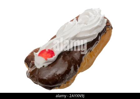 Schokoladen-Eclairs Stockfoto