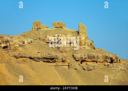 Gräber des Berges Nobles In Ägypten Stockfoto