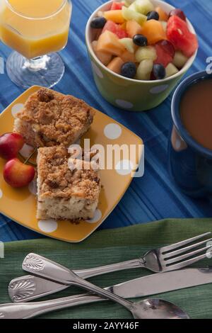 Coffee Cake, Admiral Sims Inn, Newport, Rhode Island. Stockfoto