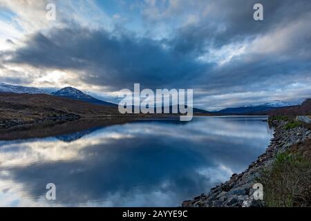 Loch A' Chuilinn, Strath Bran, Ross and Cromarty, Highland Region, Schottland, Großbritannien Stockfoto