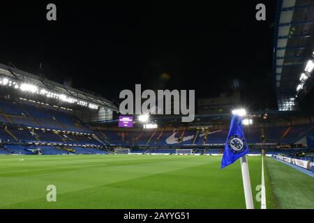 London, Großbritannien. Februar 2020. Allgemeiner Blick auf das Stadion während des Premier-League-Spiels zwischen Chelsea und Manchester United an der Stamford Bridge, London am Montag, den 17. Februar 2020. (Kredit: Ivan Yordanov   MI News) Foto darf nur für redaktionelle Zwecke in Zeitungen und/oder Zeitschriften verwendet werden, Lizenz für kommerzielle Nutzung erforderlich Kredit: MI News & Sport /Alamy Live News Stockfoto