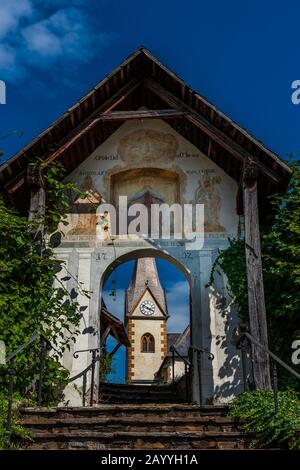 Kirche in Maria Worth am Worthersee in Kärntner Land Stockfoto