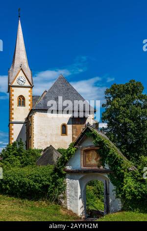 Kirche in Maria Worth am Worthersee in Kärntner Land Stockfoto