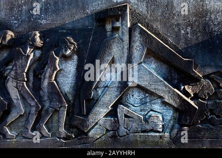 Gedenkort Mahnmal Bittermark, Deutschland, Nordrhein-Westfalen, Ruhrgebiet, Dortmund Stockfoto