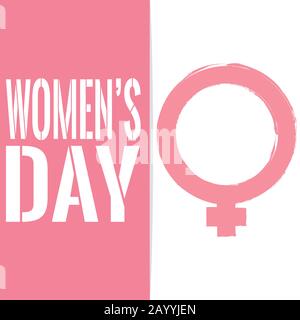 Womens-Tageskarte Stock Vektor