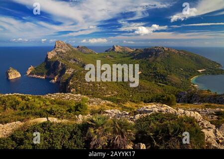Halbinsel Cap Formentor, Spanien, Balearen, Mallorca Stockfoto