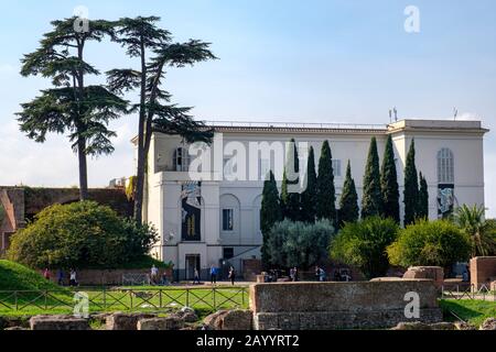 Gebäude des antiken Roms, Palatin, Palatino, Palatin Museum, Palatin Museum, Forum Romanum, Rom, Italien Stockfoto