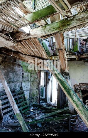 Alte Bauernhäuser, Wynyard, Teesside Stockfoto