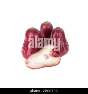 rosenapfel oder rosenapfel-frucht auf dem Hintergrund neu Stockfoto