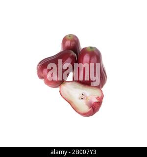 rosenapfel oder rosenapfel-frucht auf dem Hintergrund neu Stockfoto