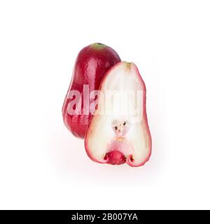 rosenapfel oder rosenapfel-frucht auf dem Hintergrund neu Stockfoto