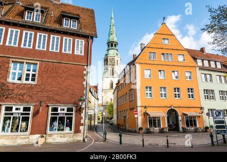 Die kreuzkirche, ein gotisches Gebäude in Hannover. Stockfoto