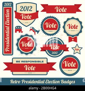 USA-Abzeichen Stock Vektor