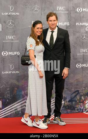 Jens Lehmann mit einer Ehefrau Conny bei der 20. Laureus Sports Awards 2020 in Berlin, 17.02.2020 Stockfoto