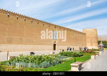 Die Arg von Karim Khan oder Karim Khan Zitadelle, die während der Zand Dynastie von Karim Khan als Teil eines Komplexes errichtet wurde. Sie ist rechteckig und resembl Stockfoto