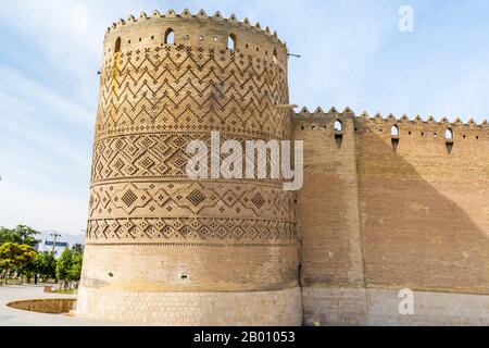 Die Arg von Karim Khan oder Karim Khan Zitadelle, die während der Zand Dynastie von Karim Khan als Teil eines Komplexes errichtet wurde. Sie ist rechteckig und resembl Stockfoto