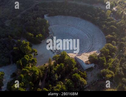 Altes Theater von Epidavros in Griechenland Stockfoto