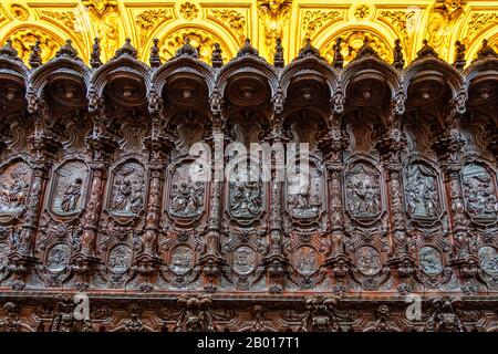 Erstaunlich Chor von Pedro Duque Cornejo in der Mezquita von Cordoba. Andalusien, Spanien Stockfoto