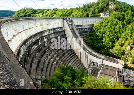 Staudamm von Bort les Orgues, Abteilung Correze, Nouvelle Aquitanien, Frankreich Stockfoto