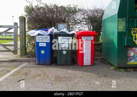 Terracycle Recycling Only bin, tassimo Pods, PET Food Bins, Terrakycling, kent, Großbritannien Stockfoto