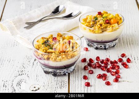 Gesundes Frühstück Konzept in der jar. Stockfoto