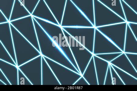 Polygon abstrakt Hintergrund. 3D-Rendering Stockfoto