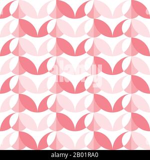 Geometrisches, von Natur inspiriertes Design. Zeitloses, nahtloses Muster für Textil, Tapete, Verpackungspapier, Ausdrucke, Oberflächendesign, Einlage, Parkett, Webbackg Stock Vektor