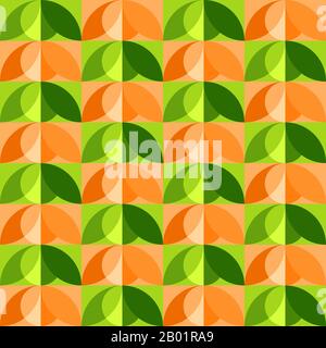 Geometrisches, von Natur inspiriertes Design. Zeitloses, nahtloses Muster für Textil, Tapete, Verpackungspapier, Ausdrucke, Oberflächendesign, Einlage, Parkett, Webbackg Stock Vektor