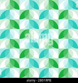 Geometrisches, von Natur inspiriertes Design. Zeitloses, nahtloses Muster für Textil, Tapete, Verpackungspapier, Ausdrucke, Oberflächendesign, Einlage, Parkett, Webbackg Stock Vektor