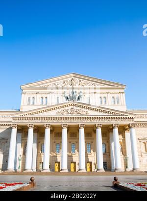 Bolschoi Theater in Moskau, Russland Stockfoto