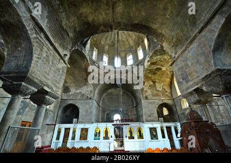 Griechenland, in mittelalterlichen byzantinischen Kirche des Klosters Panagia Kosmosoteira Stockfoto