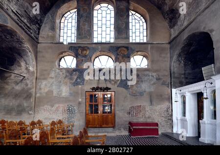 Griechenland, in mittelalterlichen byzantinischen Kirche des Klosters Panagia Kosmosoteira Stockfoto