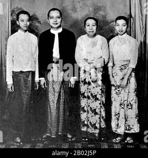 U Thant (* 22. Januar 1909 in Burma; † 25. November 1974) war ein birmanischer Diplomat und von 1961 bis 1971 der dritte Generalsekretär der Vereinten Nationen. Thant, gebürtig aus Pantanaw, wurde an der National High School und an der Rangun University ausgebildet. In den Zeiten des angespannten politischen Klimas in Birma hielt er gemäßigte Ansichten, die sich zwischen glühenden Nationalisten und britischen Loyalisten positionieren. Er war ein enger Freund von Burmas erstem Premierminister U Nu und bekleidete von 1948 bis 1961 verschiedene Ämter im Kabinett Nu. Er wurde 1961 zum Generalsekretär ernannt, als sein Vorgänger Dag Hammarskjöld I. starb Stockfoto