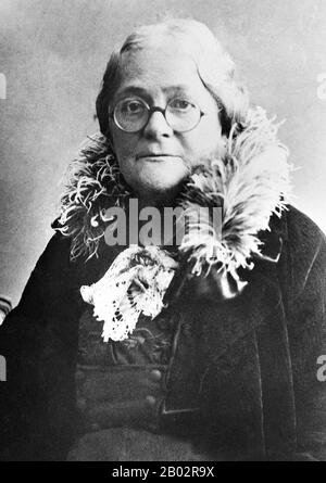 Clara Zetkin (geborene Eissner; 5. Juli 1857 - 20. Juni 1933) war eine deutsche marxistische Theoretikerin, Aktivistin und Verfechterin der Frauenrechte. Im Jahr 1911 organisierte sie den ersten Internationalen Frauentag. Bis 1917 war sie in der Sozialdemokratischen Partei Deutschlands aktiv, danach trat sie der Unabhängigen Sozialdemokratischen Partei Deutschlands (USPD) und deren linksextrem Flügel, der Spartakistenliga, bei. Aus dieser ging später die Kommunistische Partei Deutschlands (ZK) hervor, die sie während der Zeit der Zeit der Zeit von 1920 bis 1933 im Reichstag vertrat. Als Adolf Hitler und seine NS-Partei die Macht übernahmen, war die Kommunistische Partei des G. Stockfoto