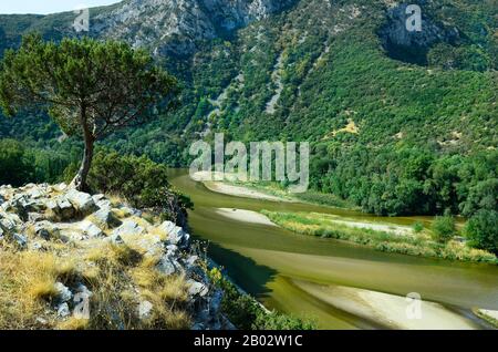 Griechenland, Nestos-Schlucht in Eastmacedonia Stockfoto