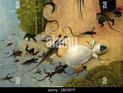 Kreaturen aus der Welt von Hieronymus Bosch Stockfoto