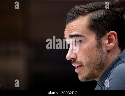 Harry Winks von Tottenham Hotspur während der Pressekonferenz im Tottenham Hotspur Training Center, London. Stockfoto