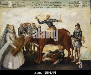 William I., Prinz von Orange (1533-1584), auch bekannt als William the Silent und William the Taciturn, war der Gründer des Hauses Orange-Nassau, was ihn zum Vorfahren der heutigen niederländischen Monarchie machte. In den Niederlanden wird er auch gerne als Vaterlandvater in Erinnerung behalten. Stockfoto