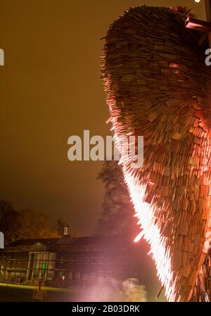 Messerengel In Newtown Powys/Oswestry Stockfoto