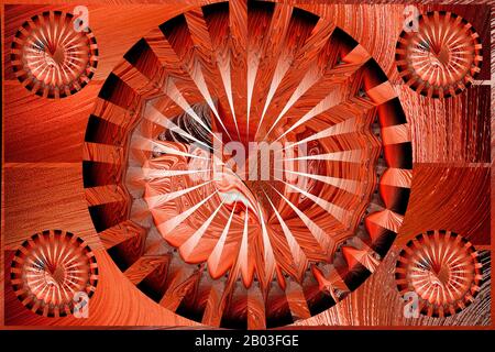 Abstrakter Hintergrund Orange Lava Color Trend 2020 Zierblende für Innendesign Illustrationen Magazine Stockfoto
