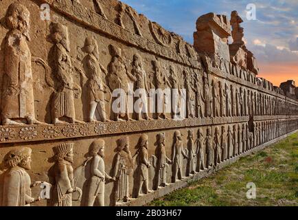 Ruinen der alten persischen Stadt Persepolis in der Nähe von Shiraz, Iran Stockfoto