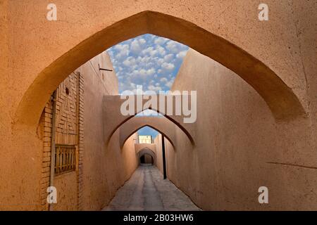 Alte Straße in Yazd, Iran Stockfoto